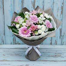 Букет цветов из:  Герберы, Альстромерии и Хризантемы в Старой Майне