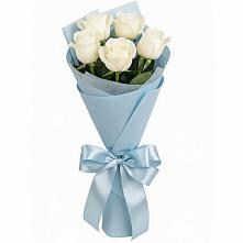 Букет 5 Белых роз Проуд #REPLACE_PRED# Старой Майне