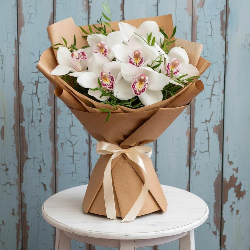 Букет цветов из: Орхидеи и Розы в Старой Майне