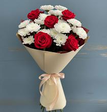 Букет цветов из:  Розы и Хризантемы в Старой Майне