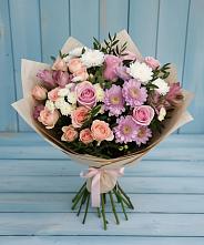 Букет цветов из:  Хризантемы, Розы и Альстромерии #REPLACE_PRED# Старой Майне