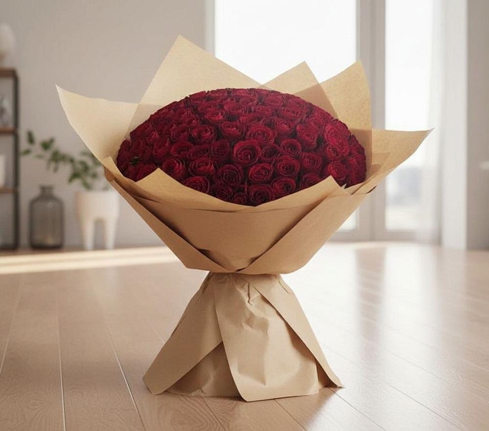 Букет 101 Красная роза в Старой Майне