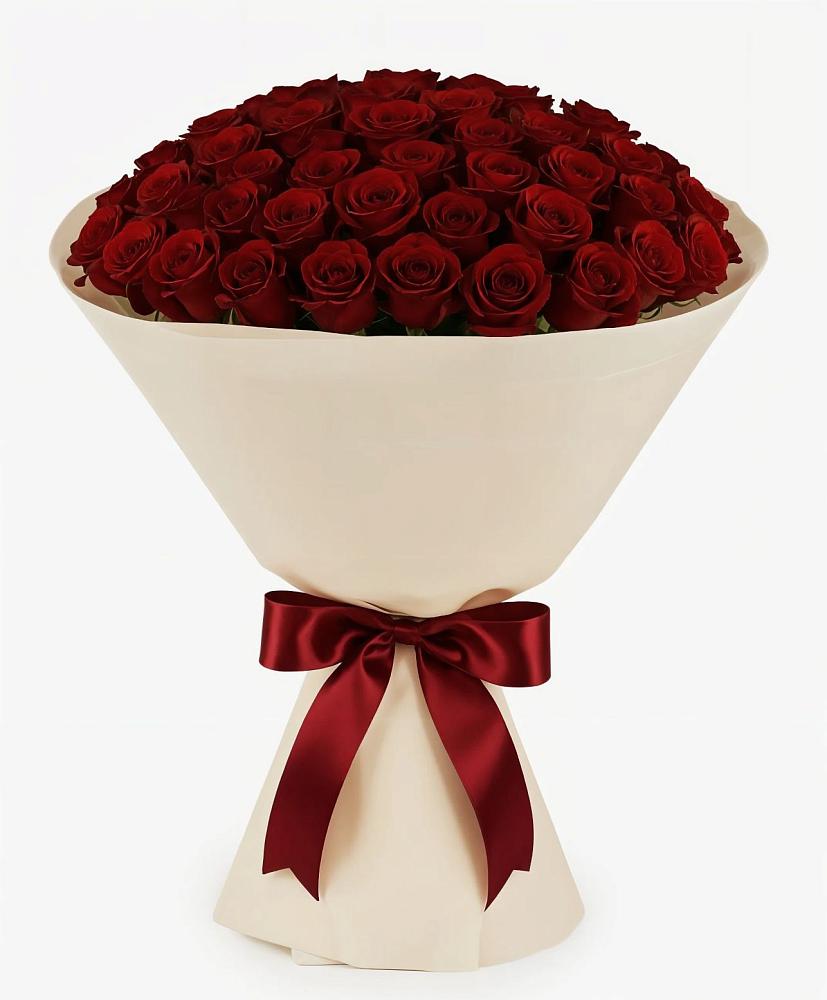 Букет 101 Бордовая роза Блэк Бакарра в Старой Майне