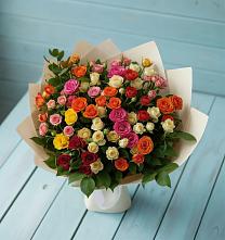 Букет Микс из разноцветных кустовых роз #REPLACE_PRED# Старой Майне